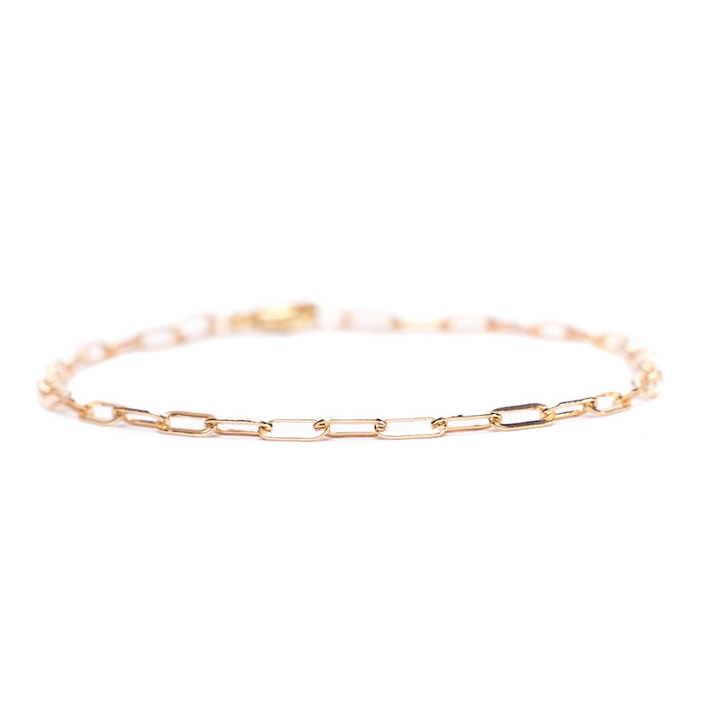 Dainty Gold Chain Link Anklet 6x3mm