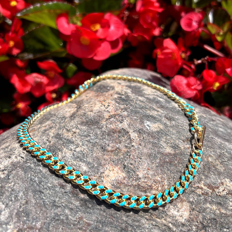Colorful Chunky Cuban Necklace