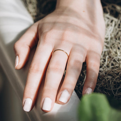 Simple Gold Stacker Ring