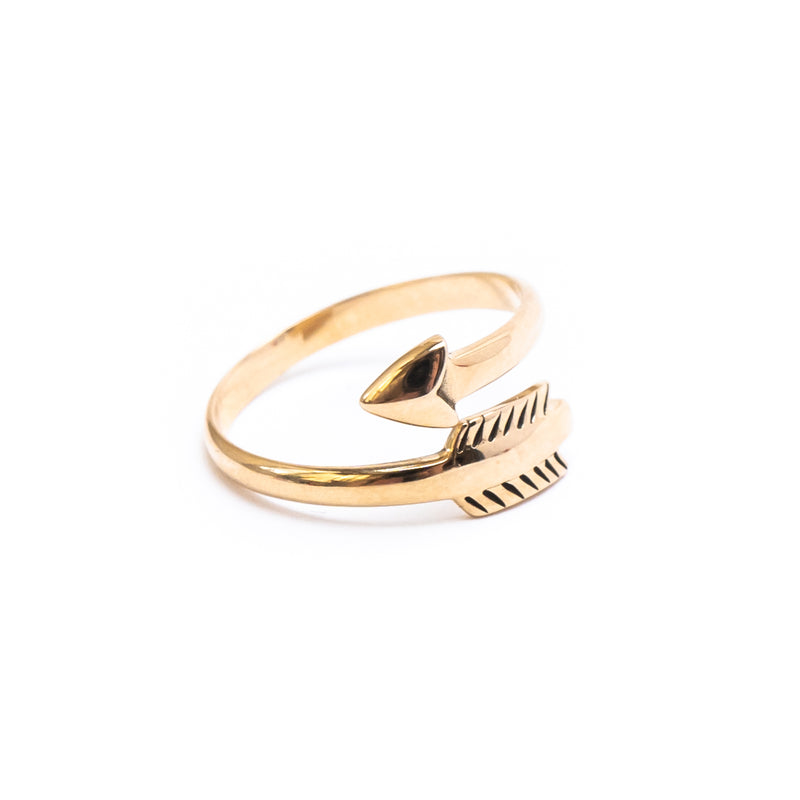 Arrow Wrap Gold Ring