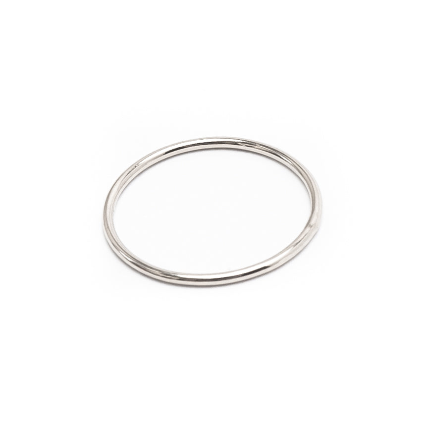 Simple Midi Silver Ring