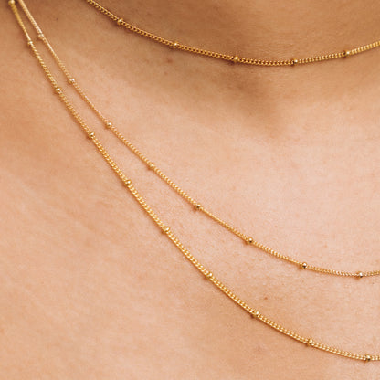 Gold Satellite Shorty Necklace