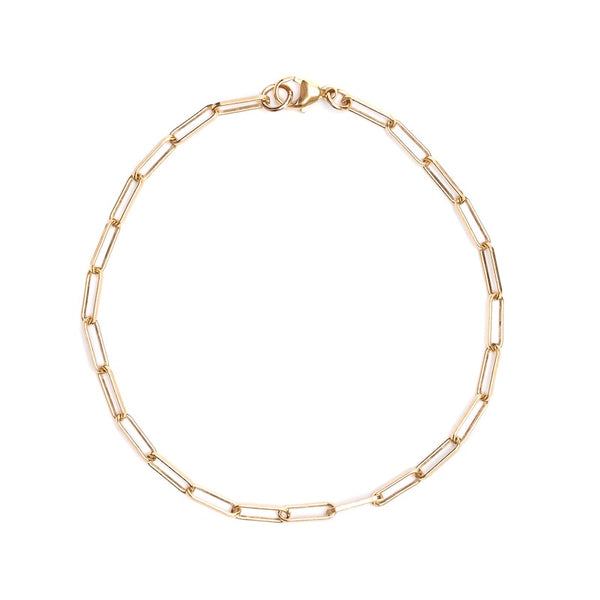 Chain Link Gold Anklet 10x3mm