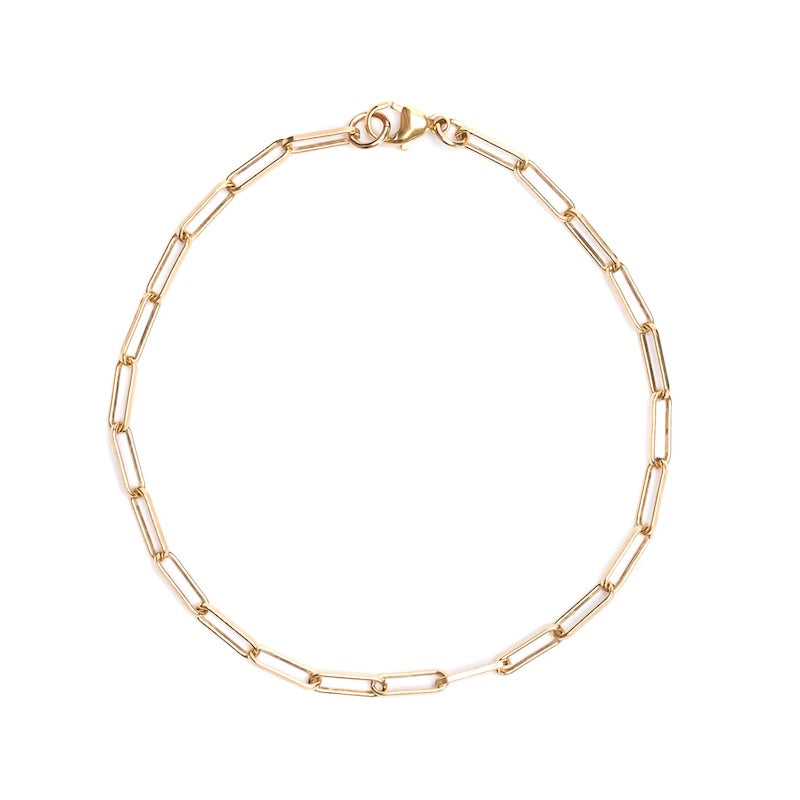 Chain Link Gold Anklet 10x3mm