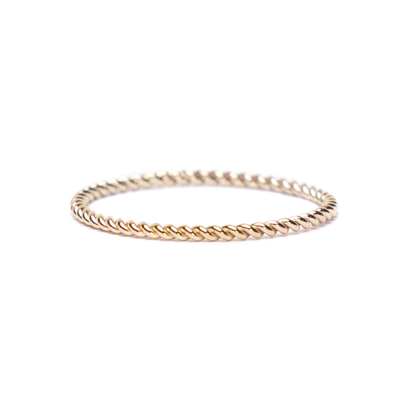 Twist Stack Gold Ring