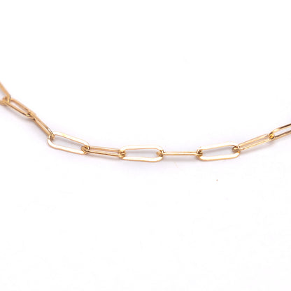Super Dainty Chain Link Bracelet 5x2mm - 7" - Gold