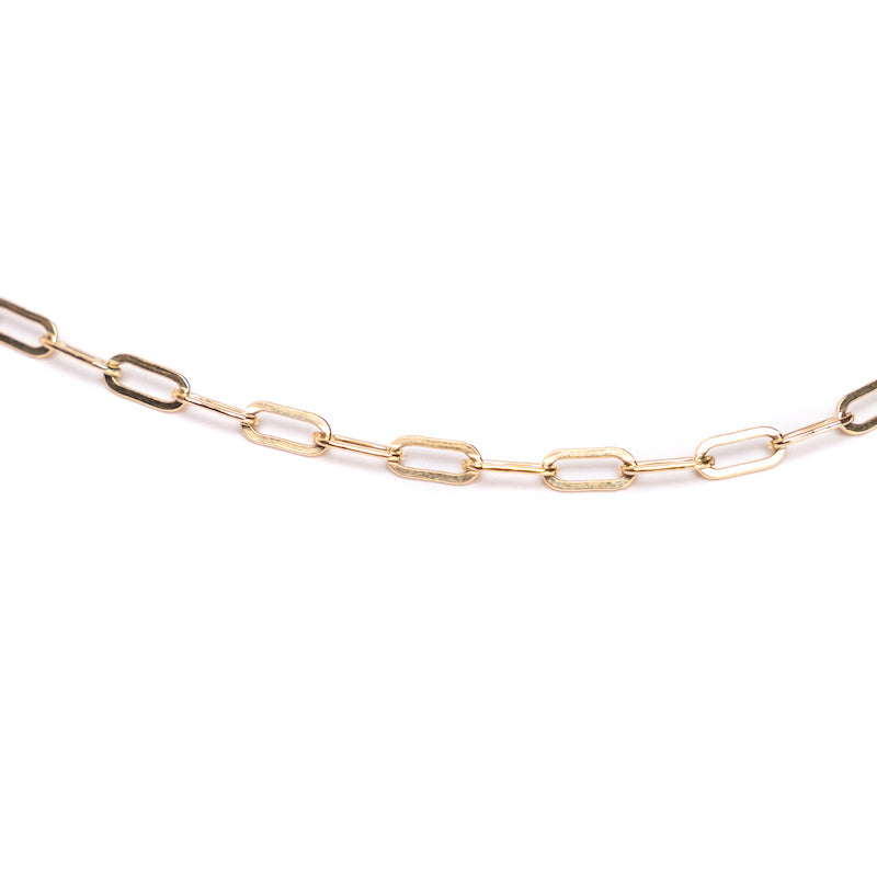 Dainty Gold Paper Clip Chain